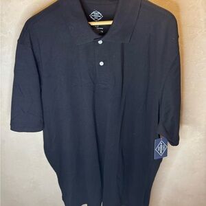 St. John's Bay Black Men's Polo Shirt